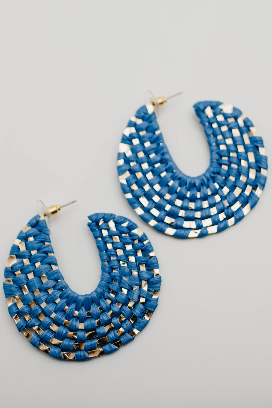 The Gertie Woven Rattan Hoop Earring