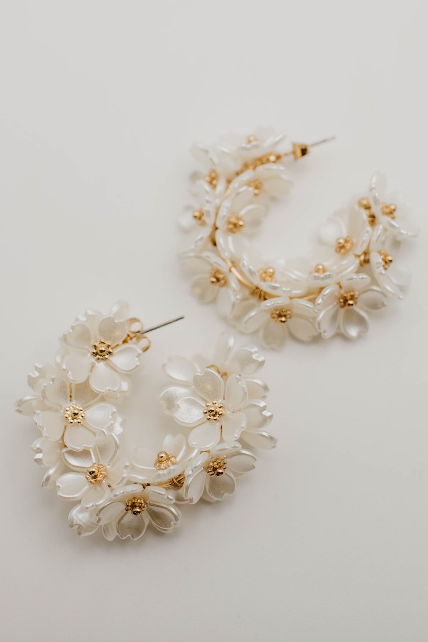 The Lori Floral Hoop Earring