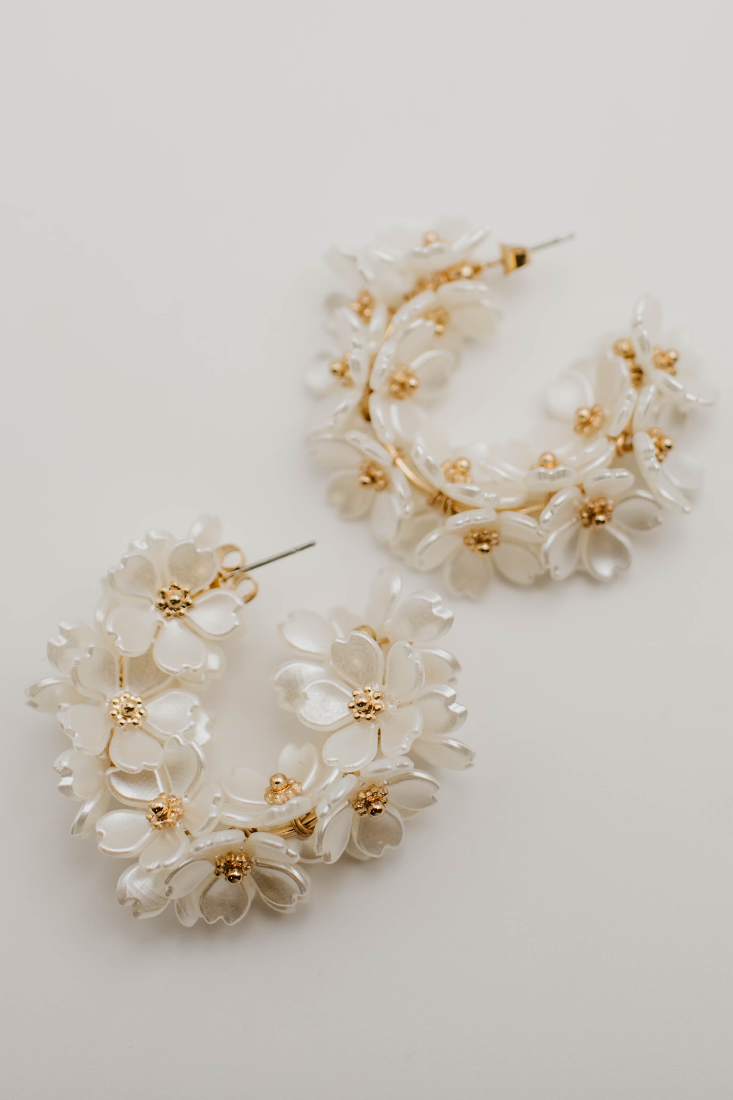 The Lori Floral Hoop Earring