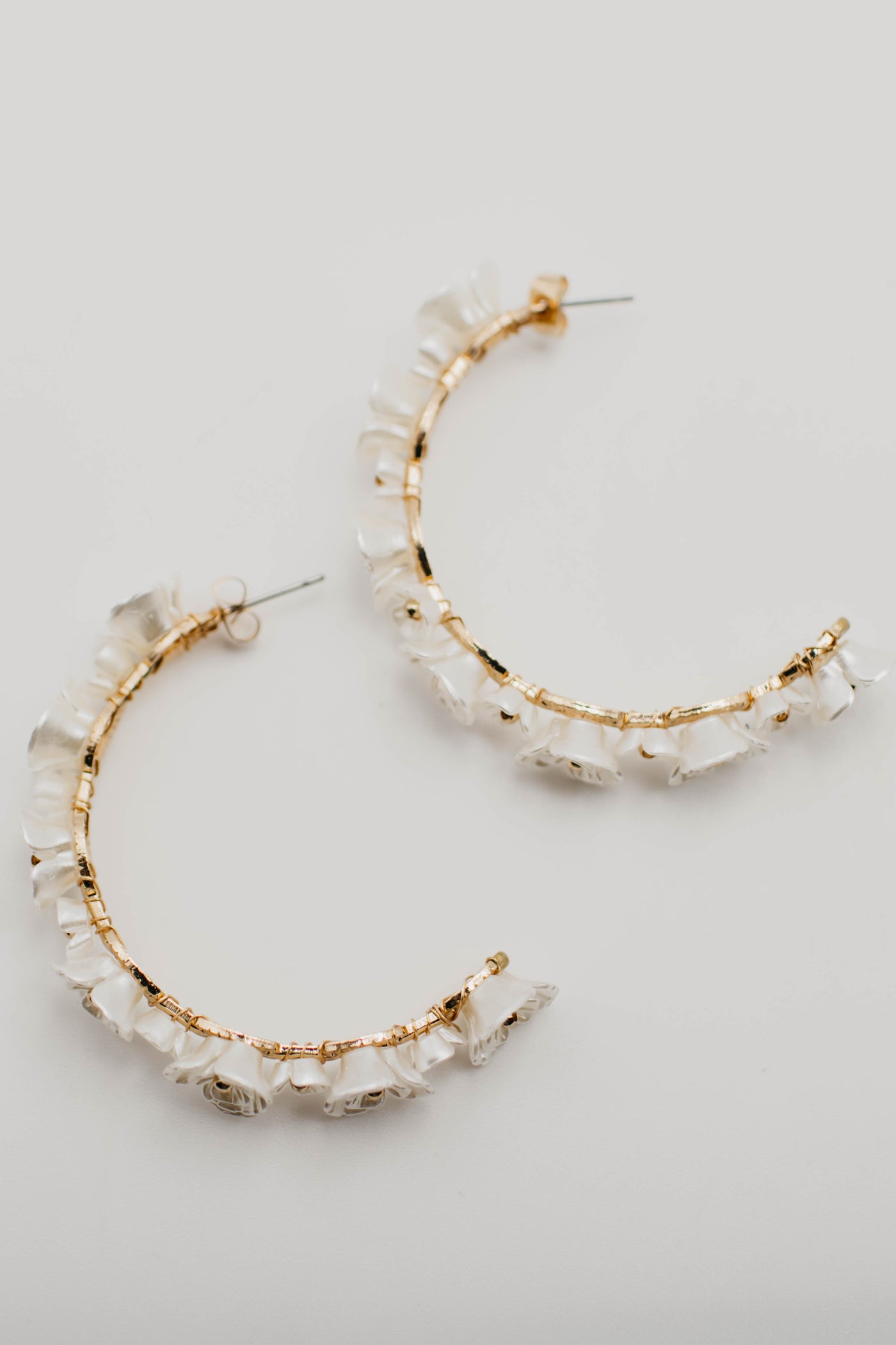 The Neil Floral Hoop Earring