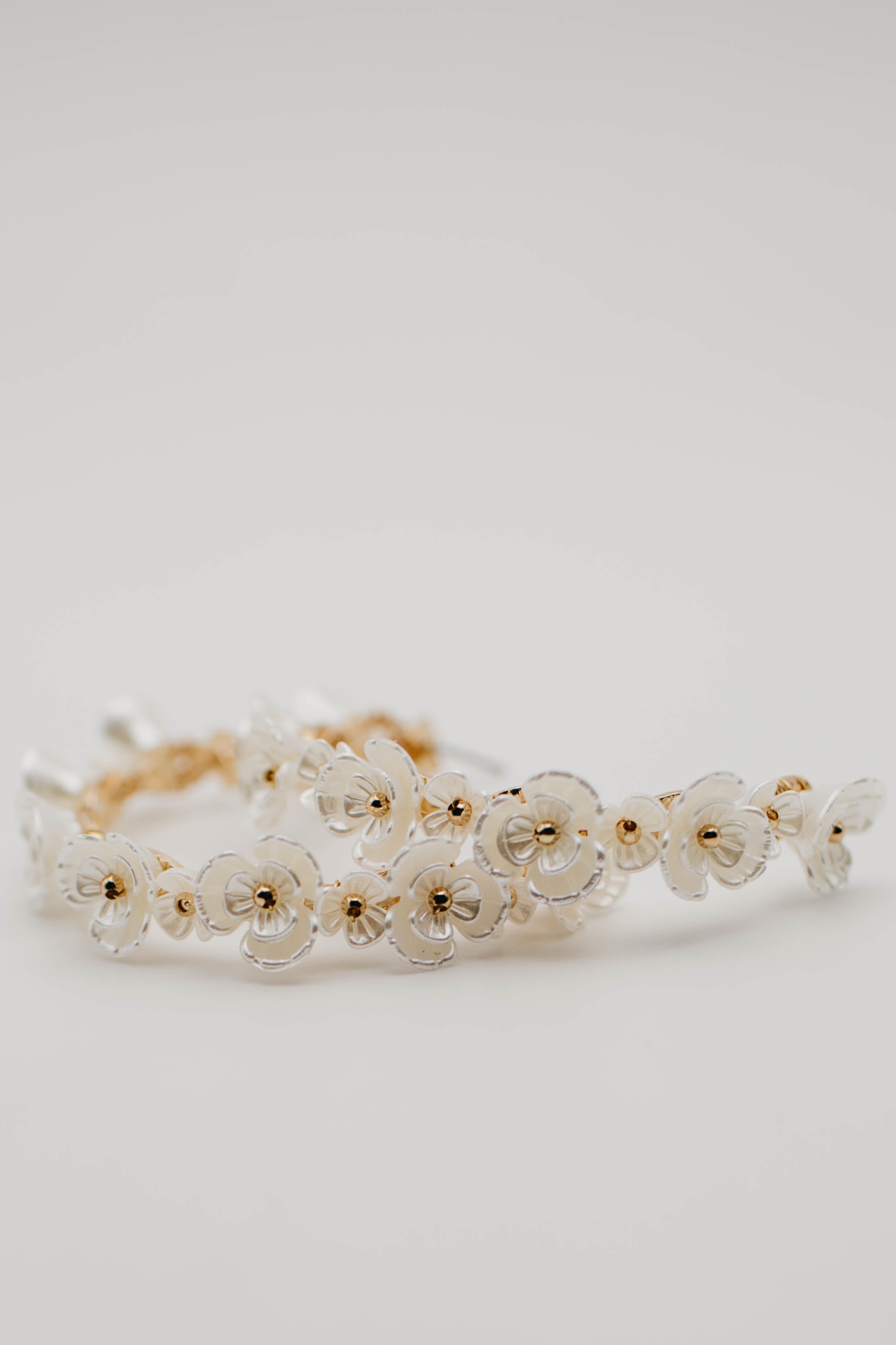 The Neil Floral Hoop Earring