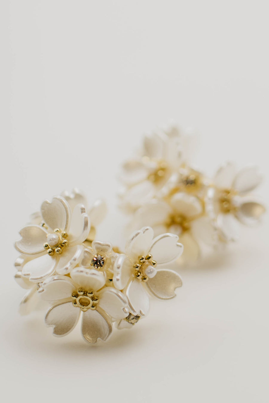 The Dannie Floral Hoop Earring