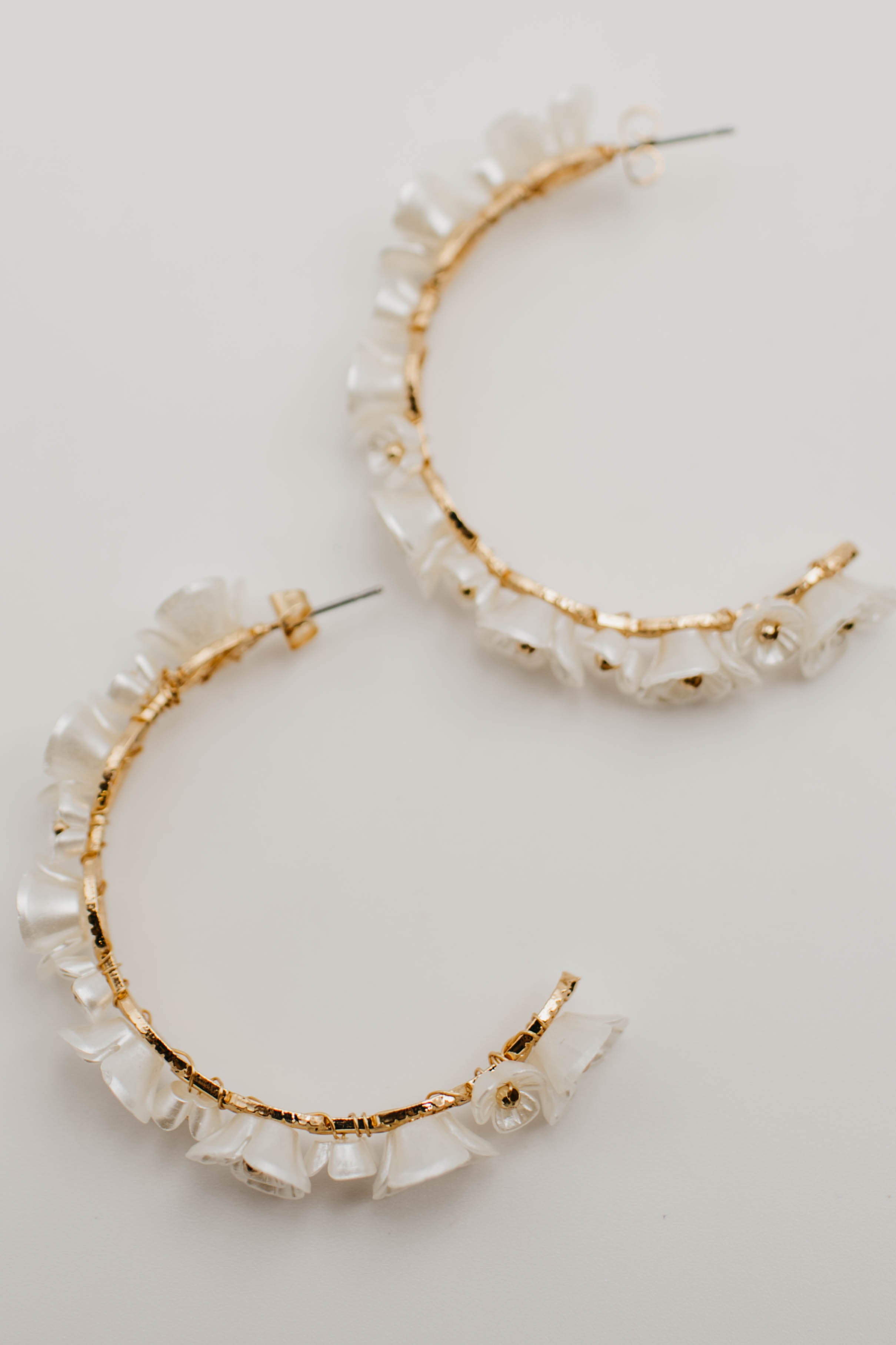 The Neil Floral Hoop Earring