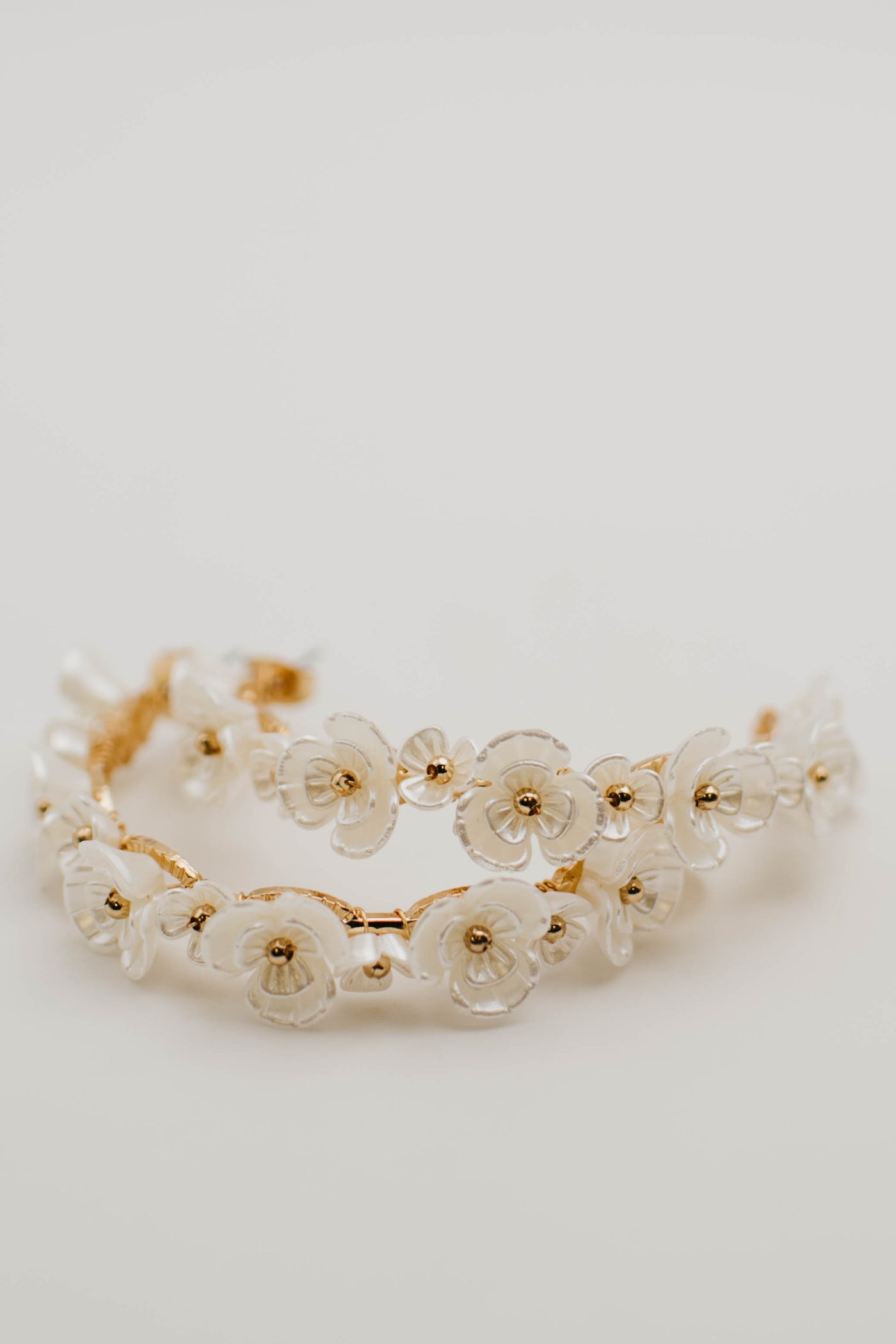 The Neil Floral Hoop Earring