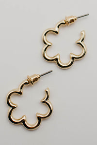 The Normah Floral Hoop Earring