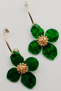 The Dazia Flower Hoop Earring