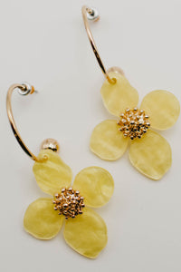 The Dazia Flower Hoop Earring