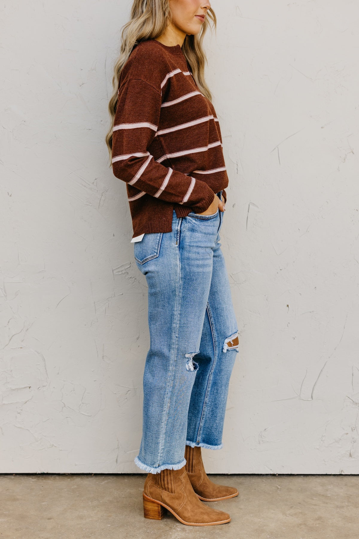 Lovervet Denim | The Bryan Distressed Crop Denim