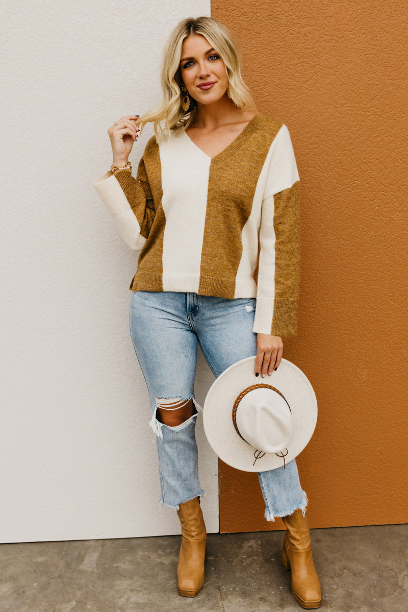 The Gloria Striped Jacquard Sweater