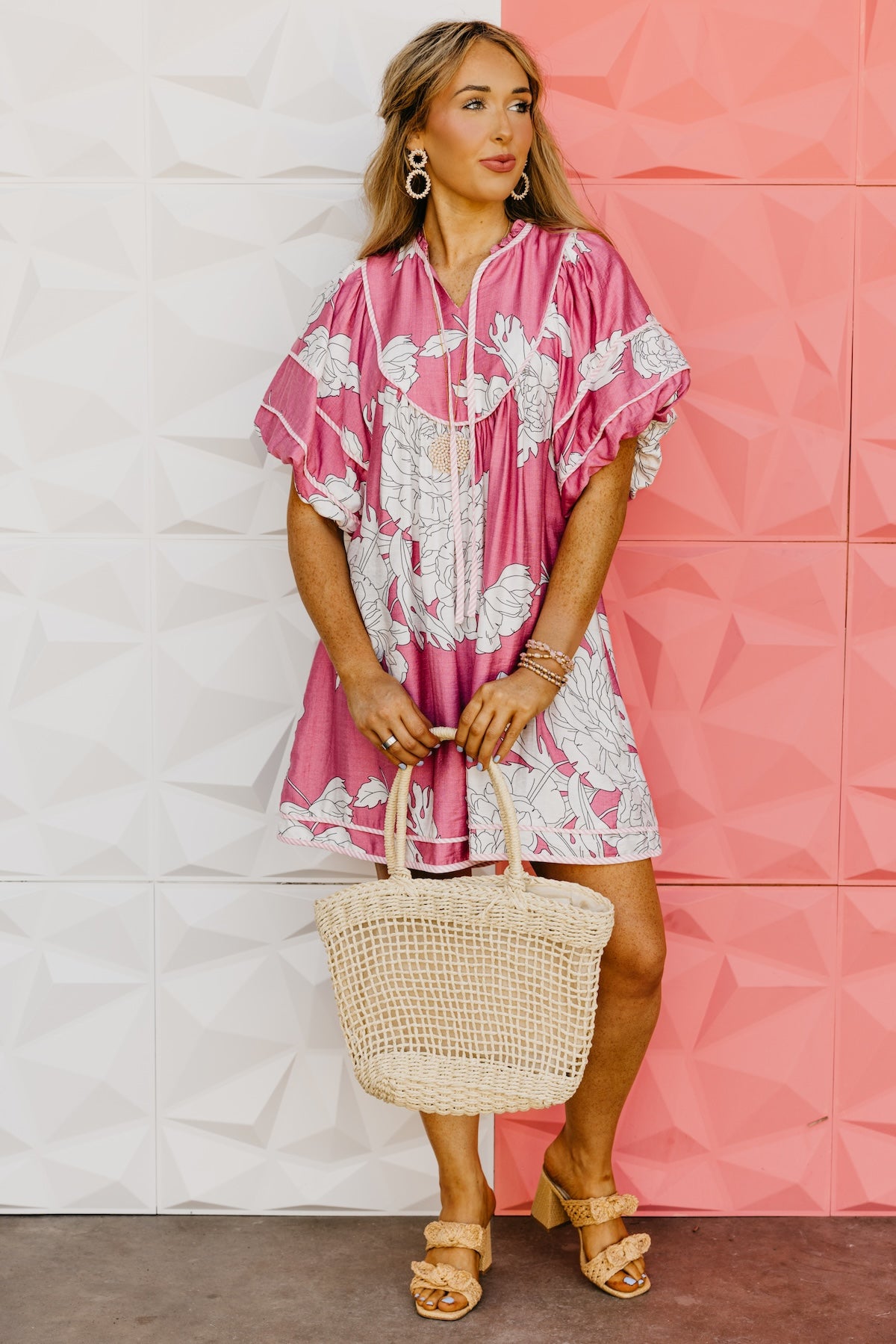 The Mariam Floral Babydoll Mini Dress