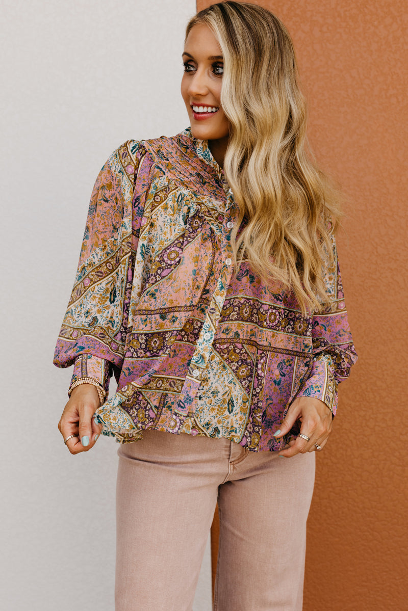 The Colson Paisley Print Blouse