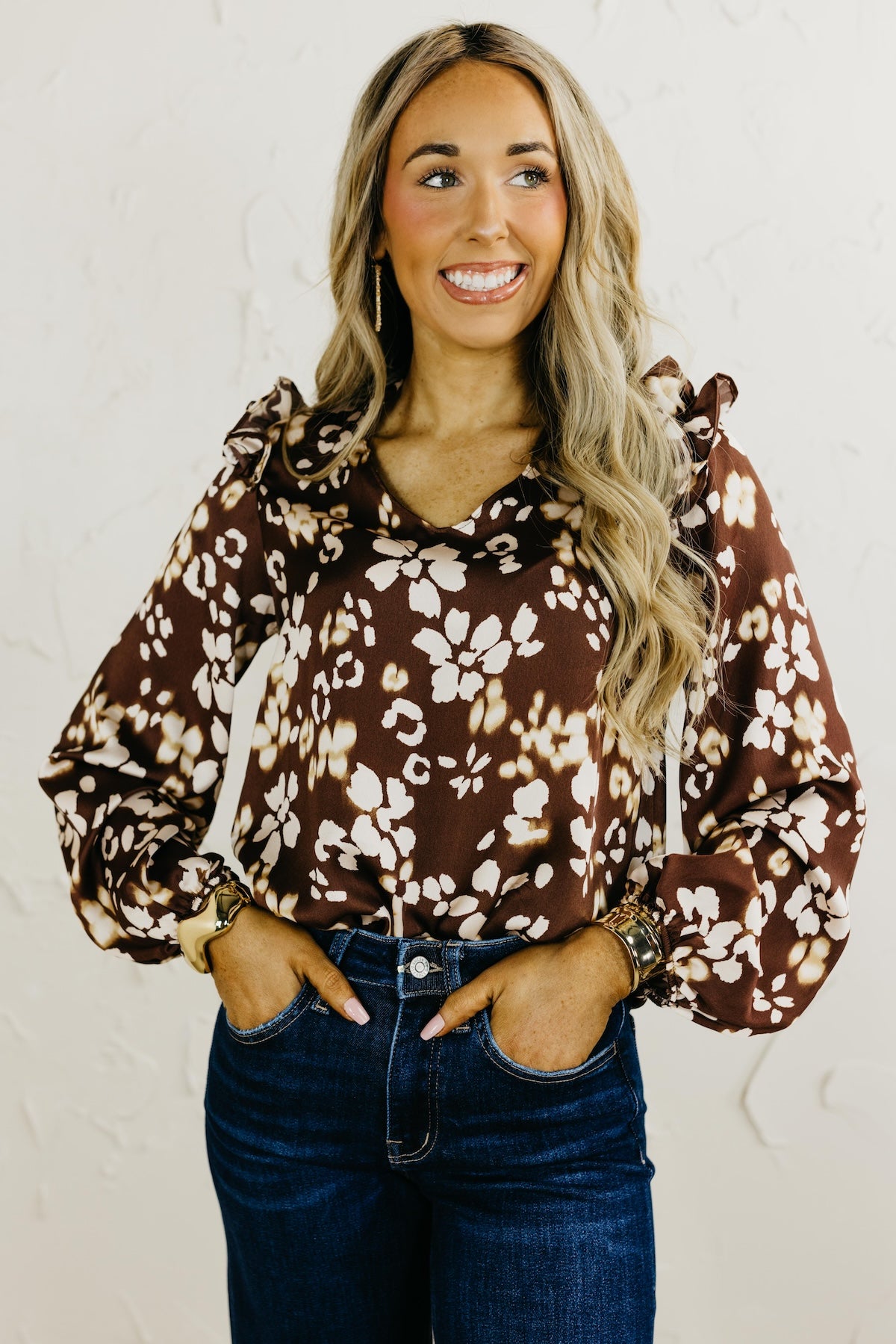 The Anson Ruffle Detail Blouse