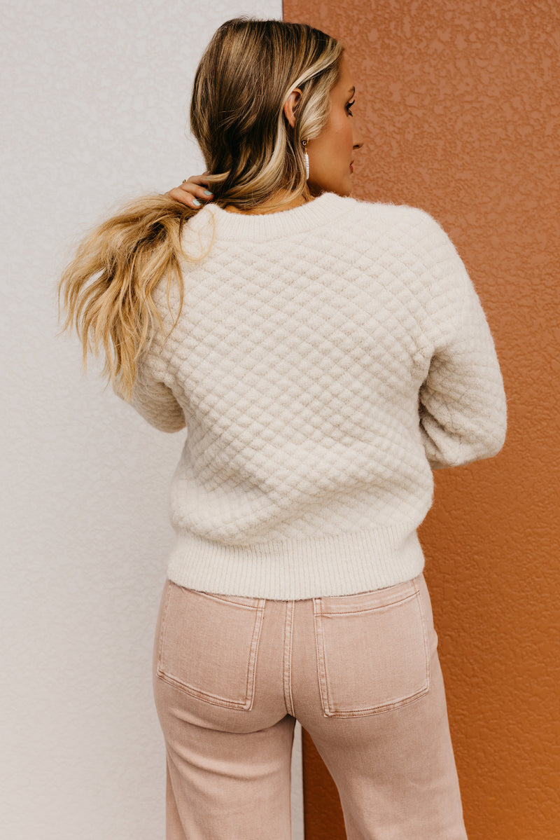 The Canaan Quilted Texture Sweater