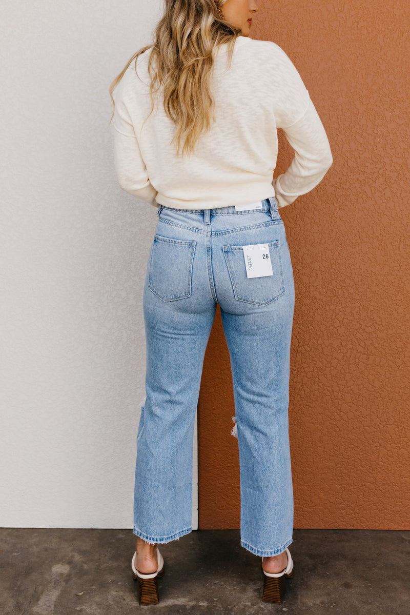 Vervet Denim | The Jodie Busted Knee Jeans