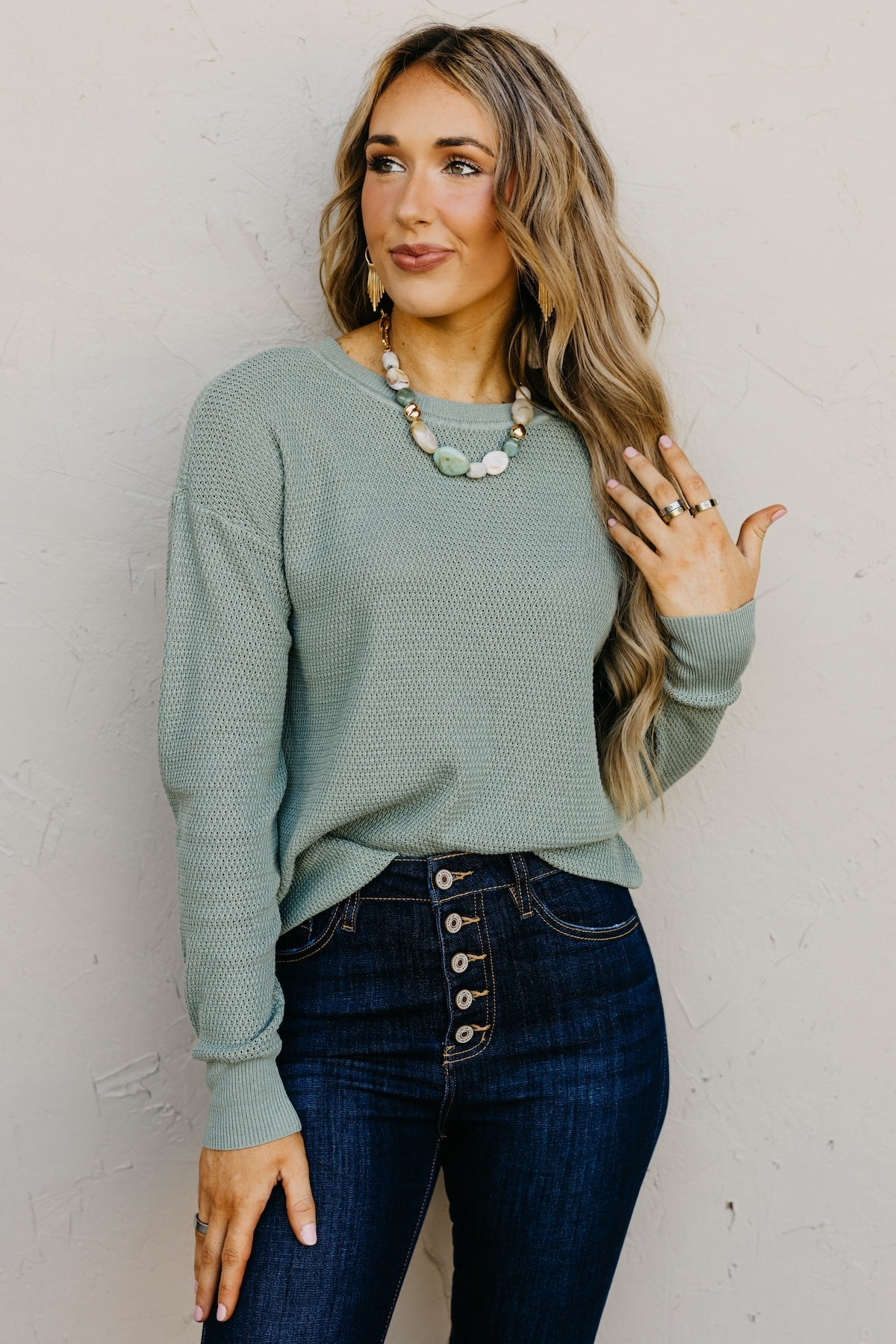The Jeremy Drop Shoulder Sweater