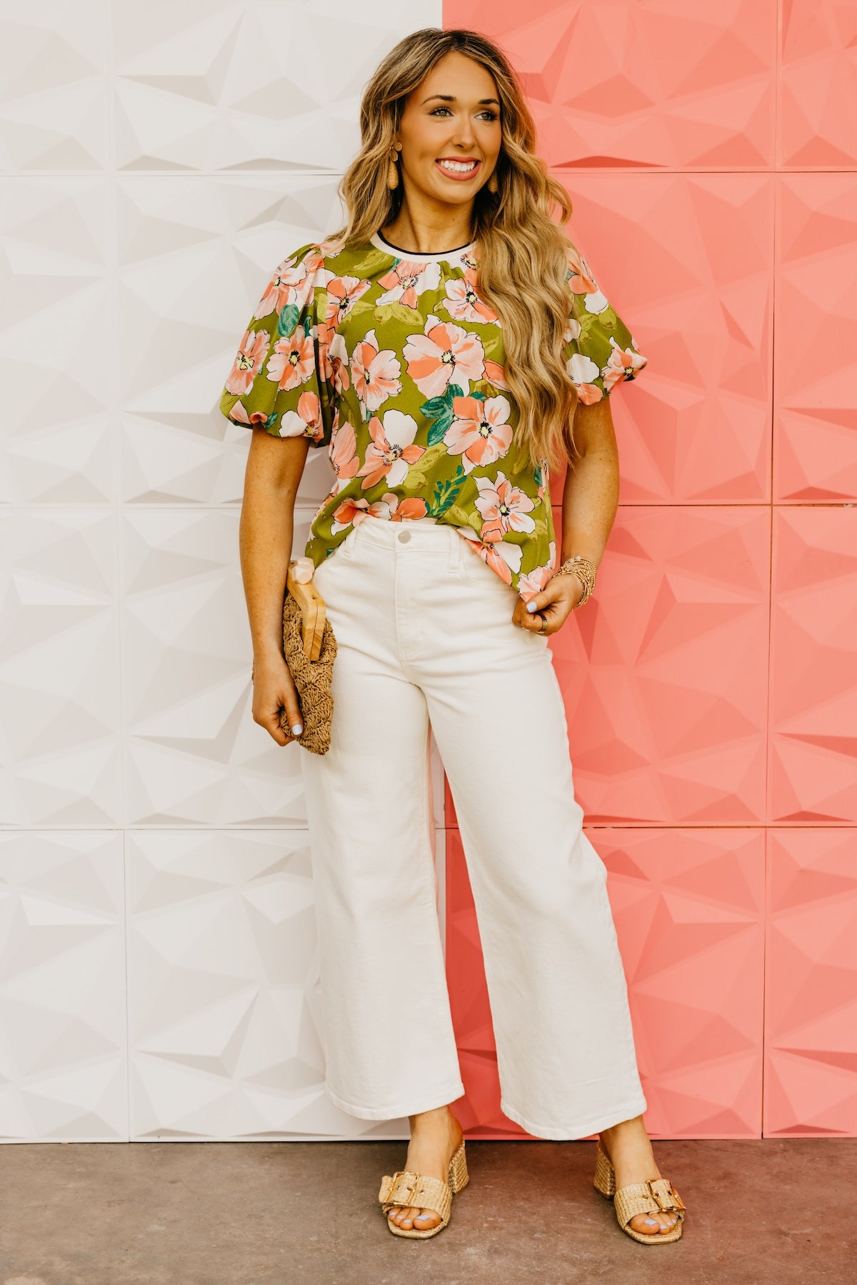 The Edgar Puff Sleeve Floral Top