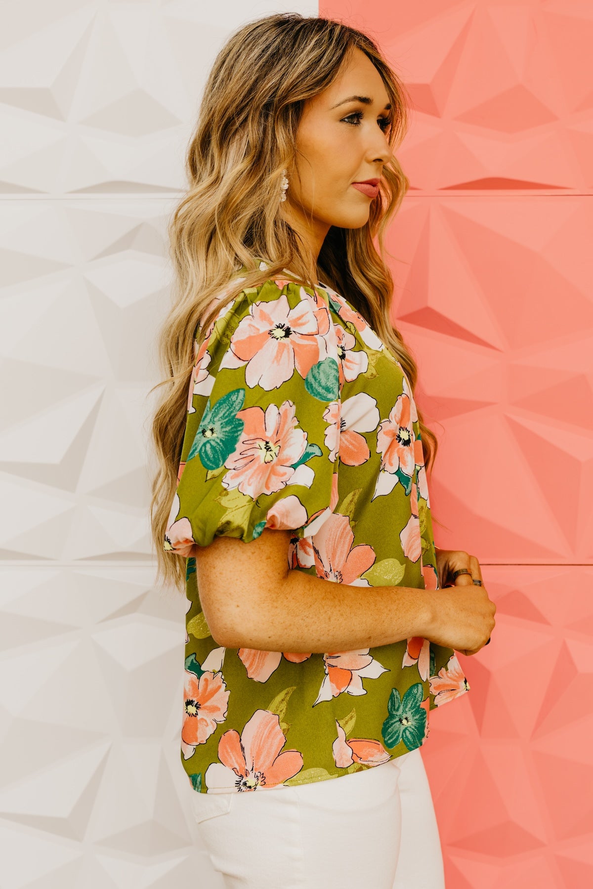 The Edgar Puff Sleeve Floral Top