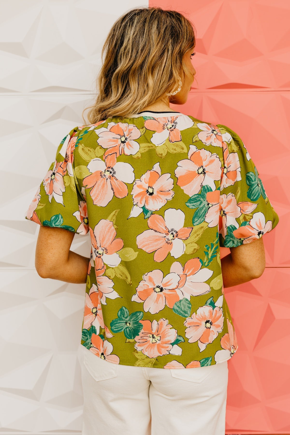 The Edgar Puff Sleeve Floral Top