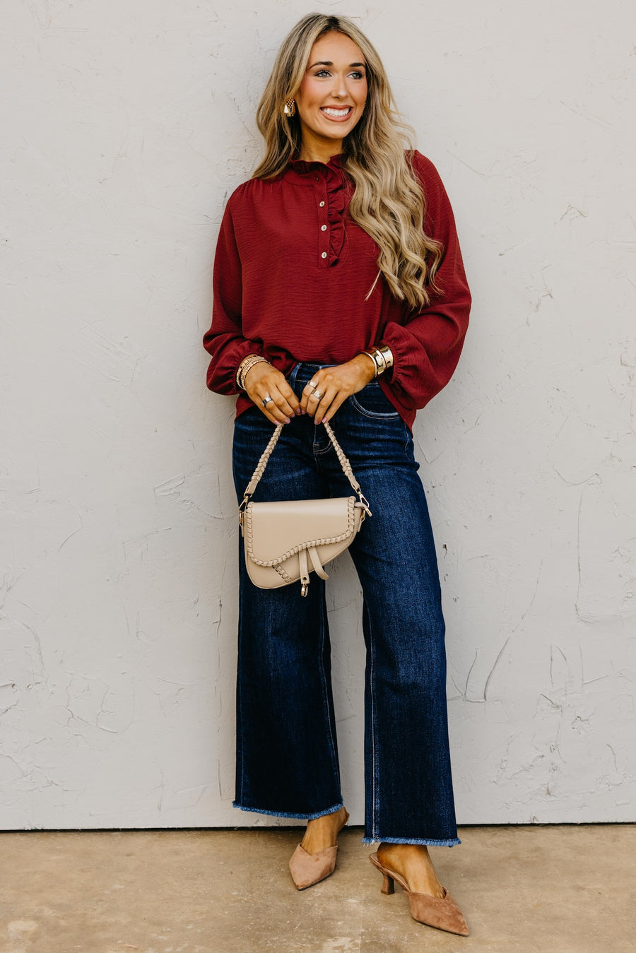 The Bart Ruffle Detail Blouse