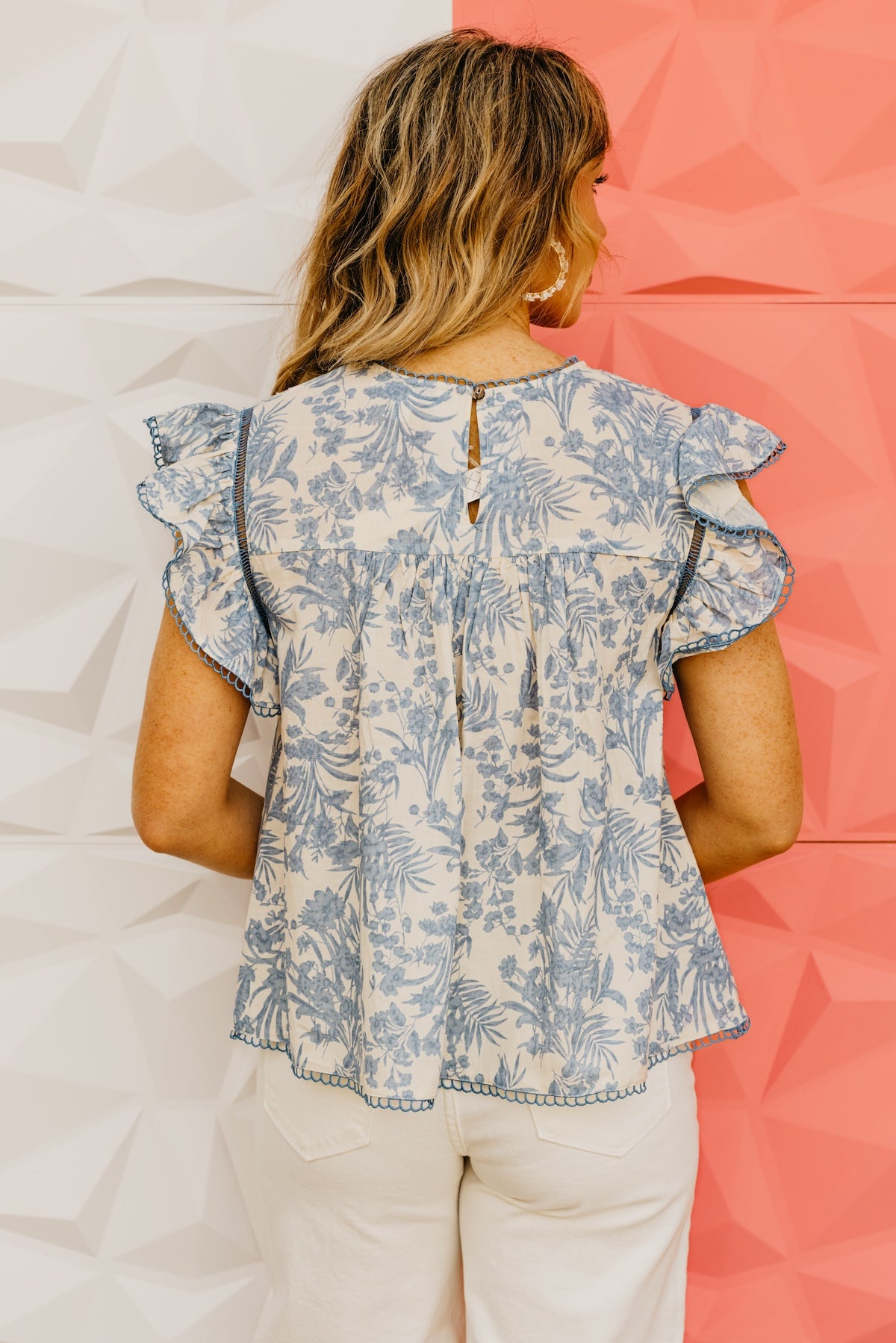 The Jimena Pintuck Floral Blouse