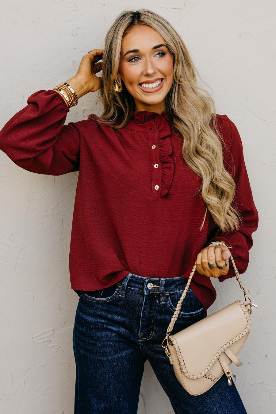 The Bart Ruffle Detail Blouse