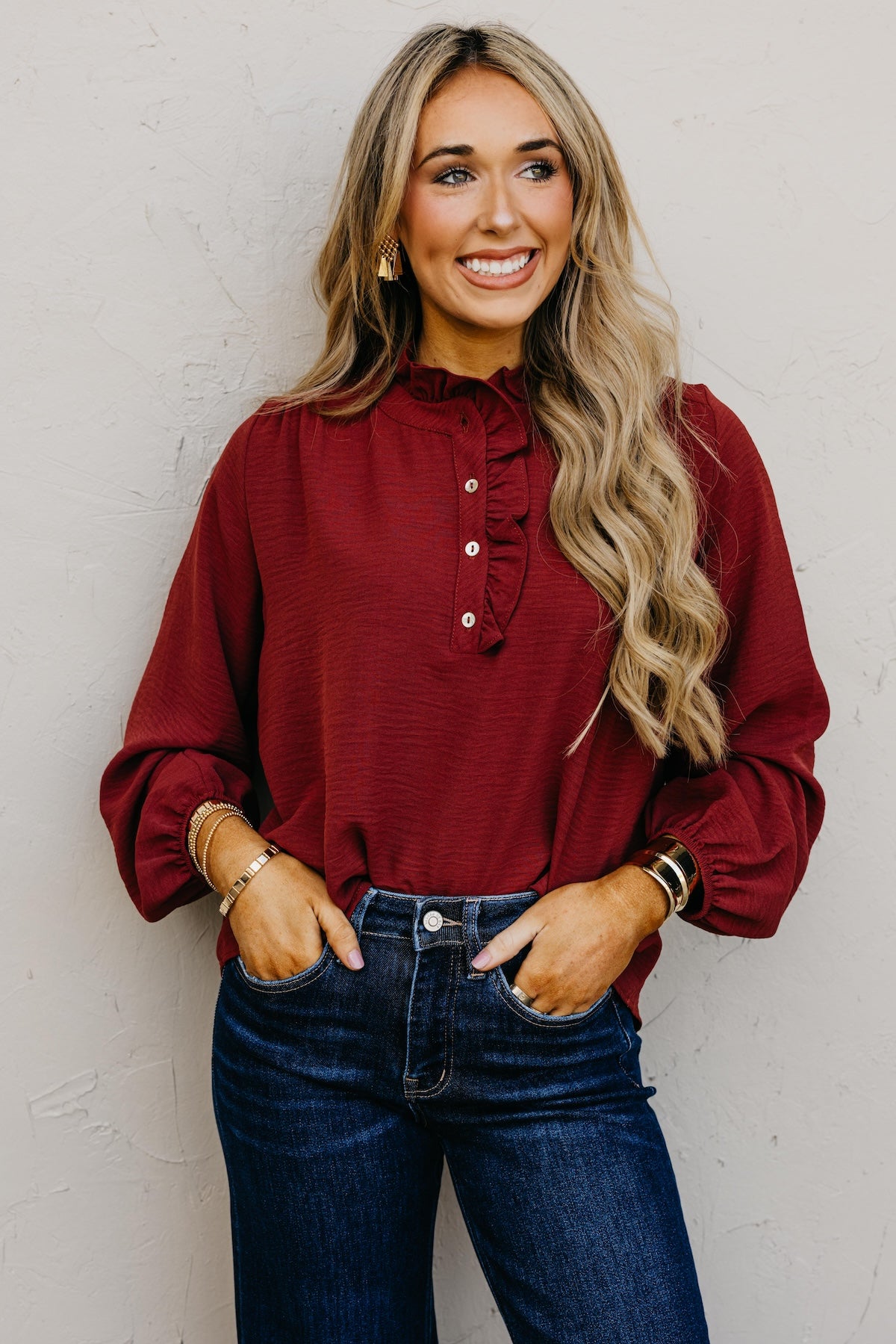 The Bart Ruffle Detail Blouse