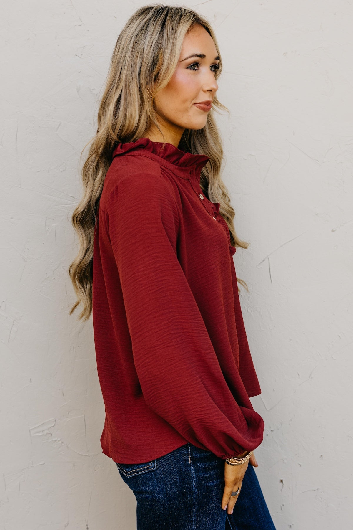 The Bart Ruffle Detail Blouse
