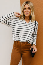 The Alessandro Raglan Striped Knit Top