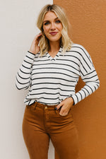 The Alessandro Raglan Striped Knit Top