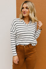 The Alessandro Raglan Striped Knit Top