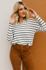 The Alessandro Raglan Striped Knit Top