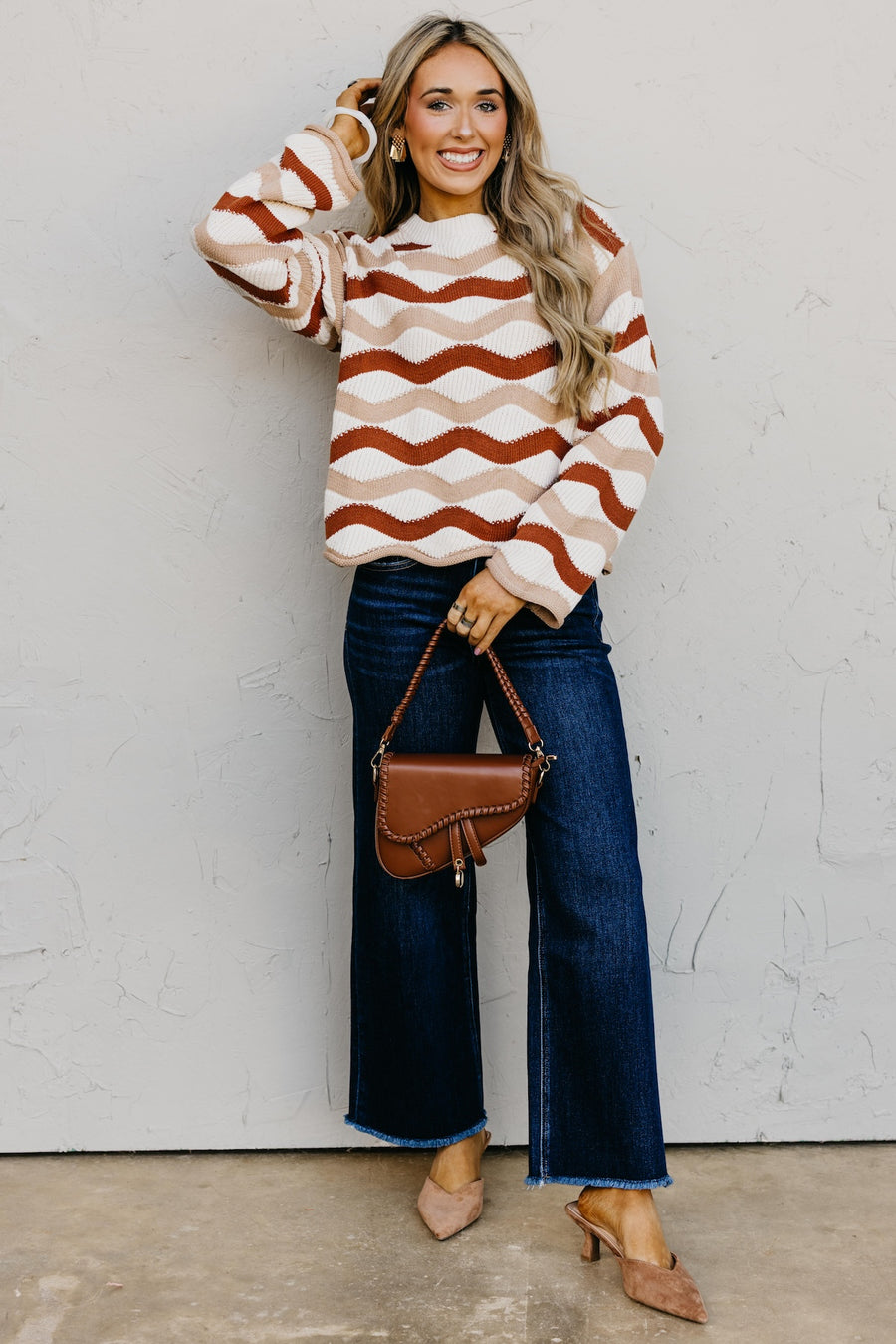 The Melany Wavy Sweater