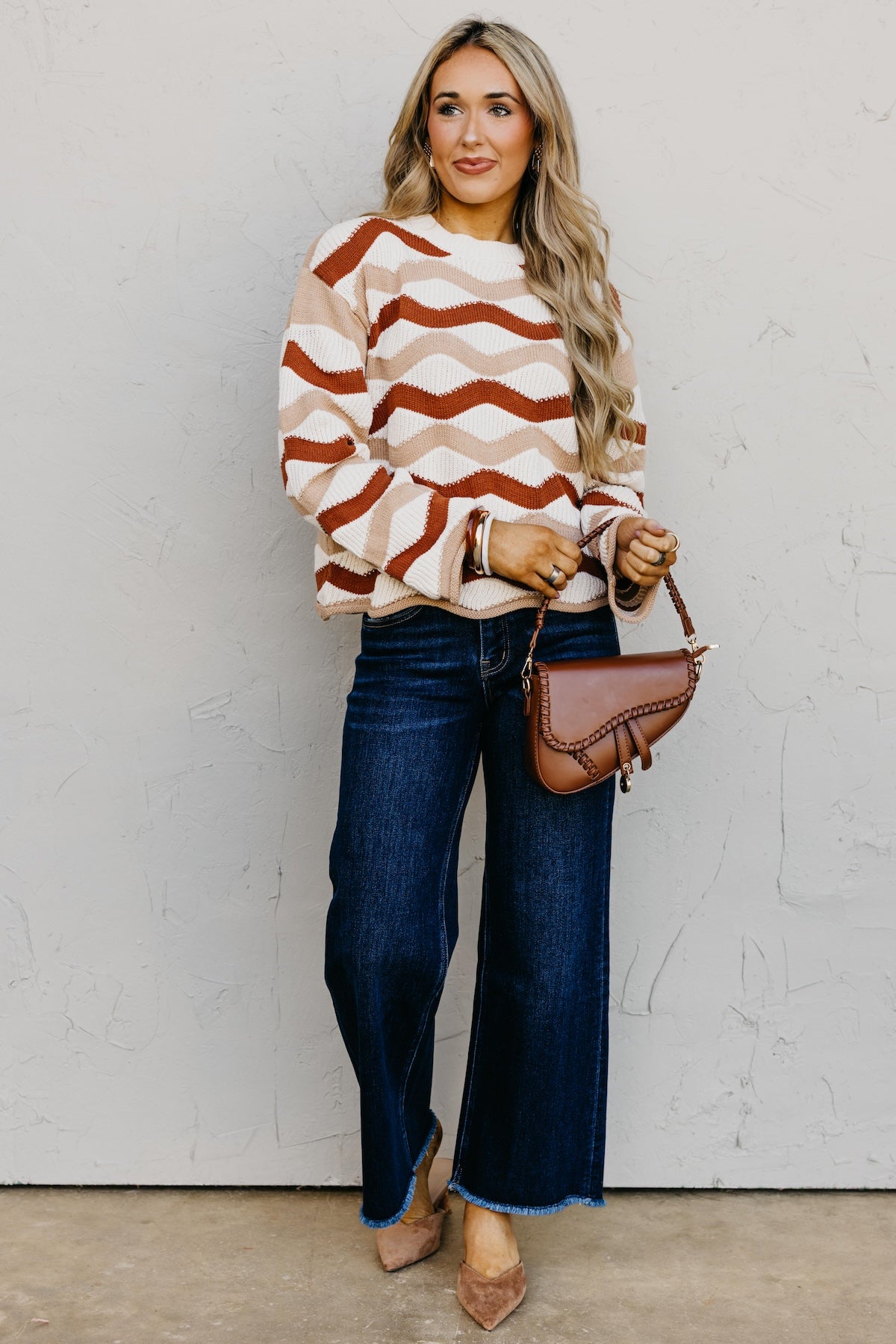 The Melany Wavy Sweater