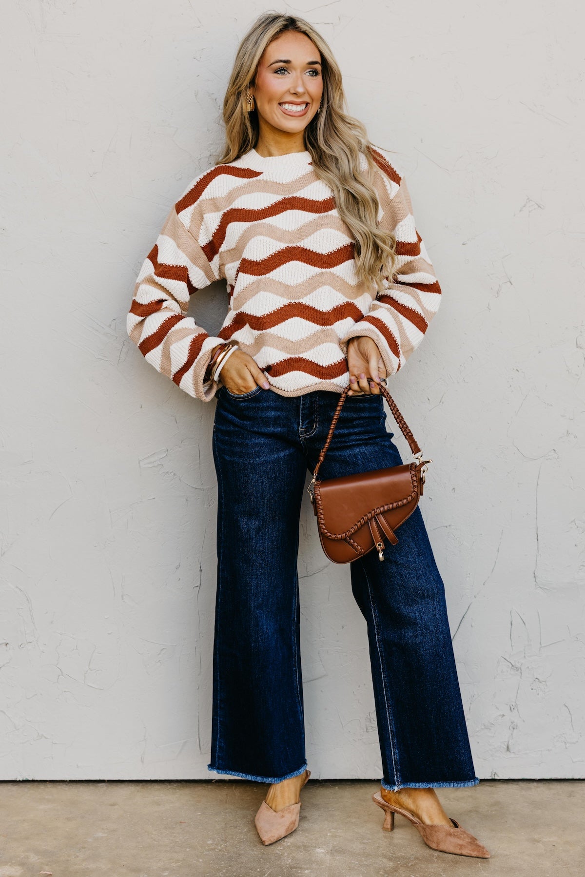 The Melany Wavy Sweater