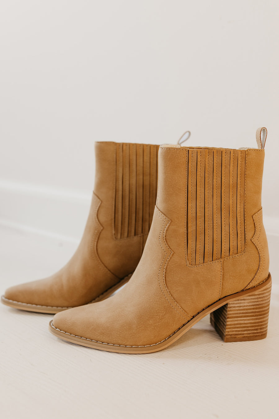 The Addison Paneled Western Bootie