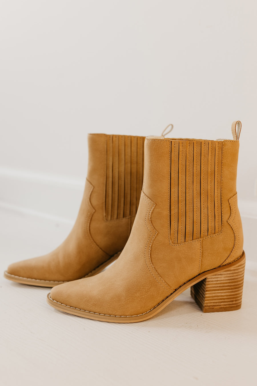 The Addison Paneled Western Bootie