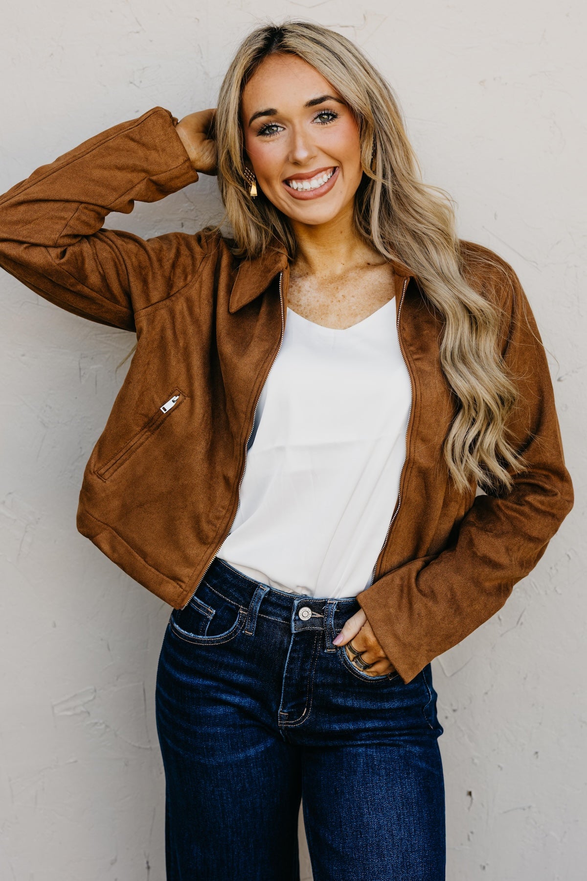 The Bethany Faux Suede Jacket