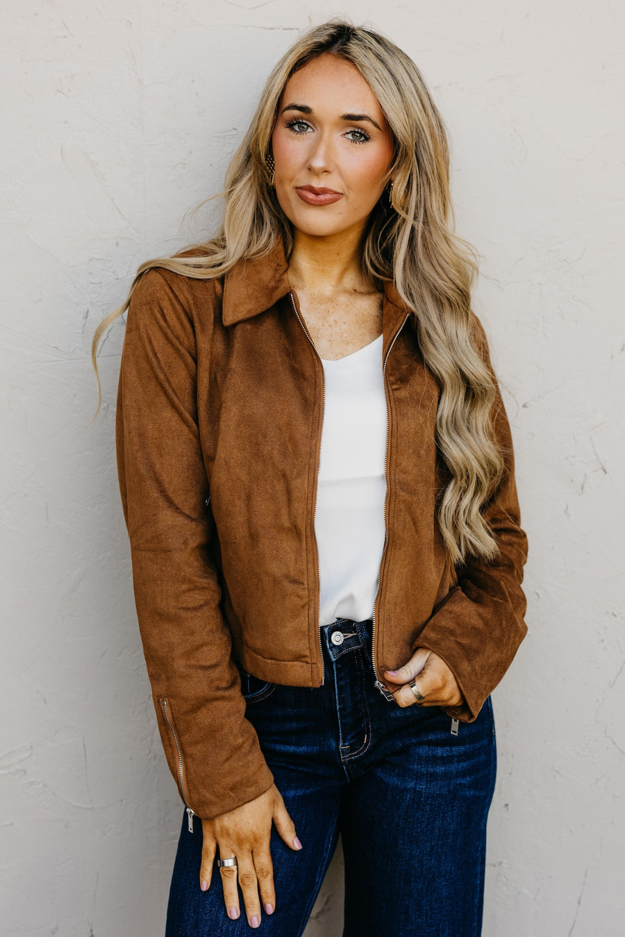 The Bethany Faux Suede Jacket