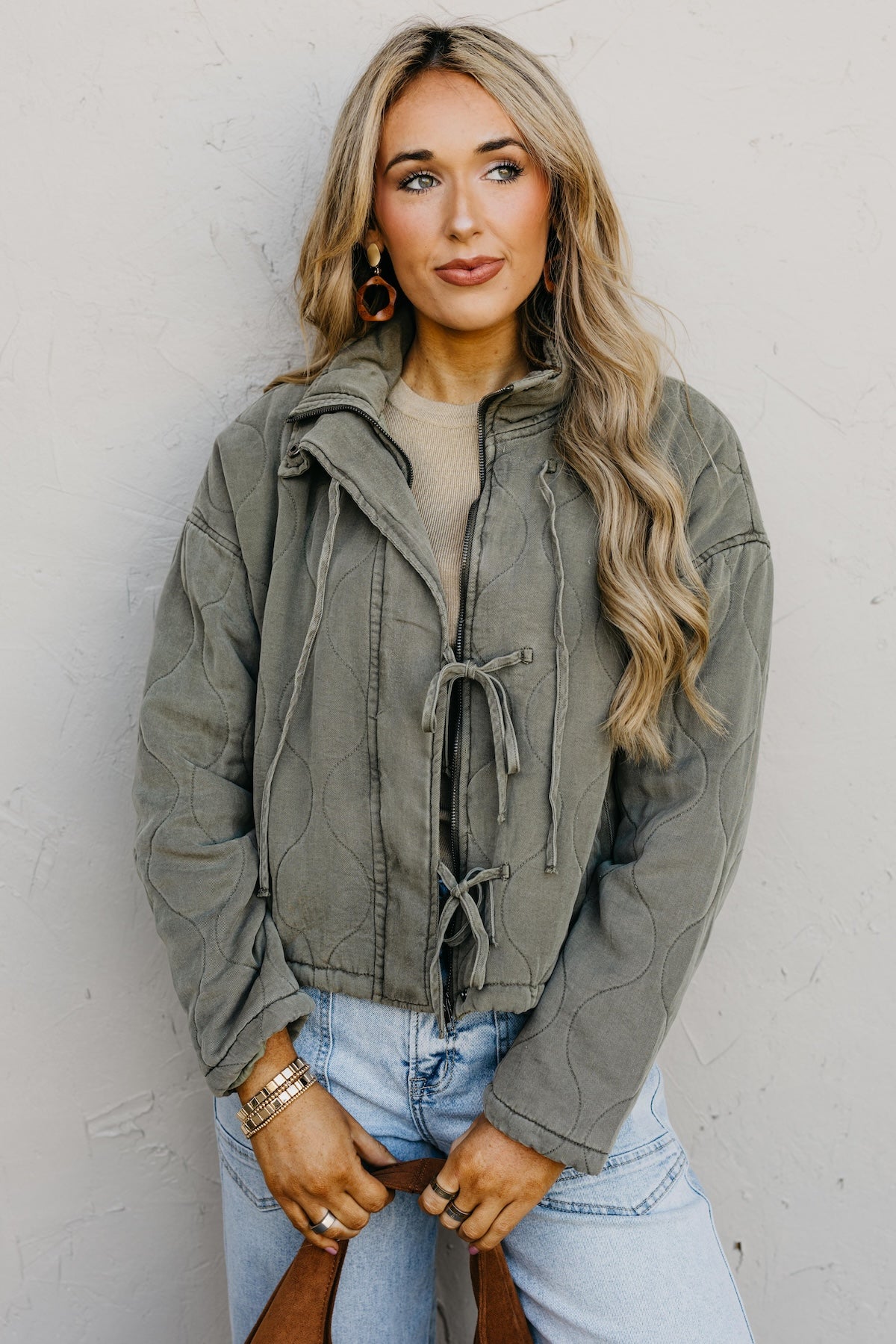 The Arlo Washed Quilt Tie Jacket