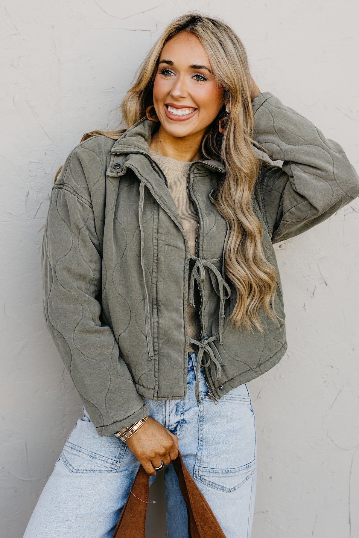 The Arlo Washed Quilt Tie Jacket