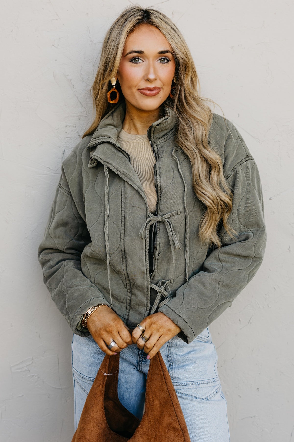 The Arlo Washed Quilt Tie Jacket