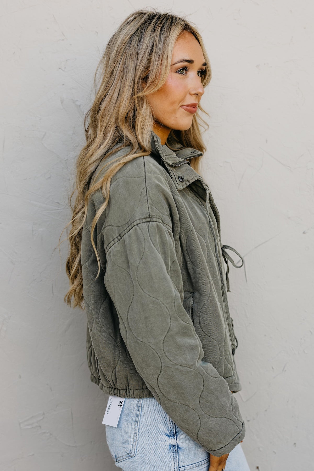 The Arlo Washed Quilt Tie Jacket