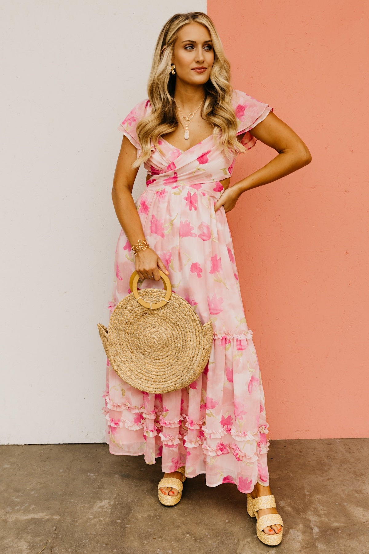 Makenna floral maxi dress on sale