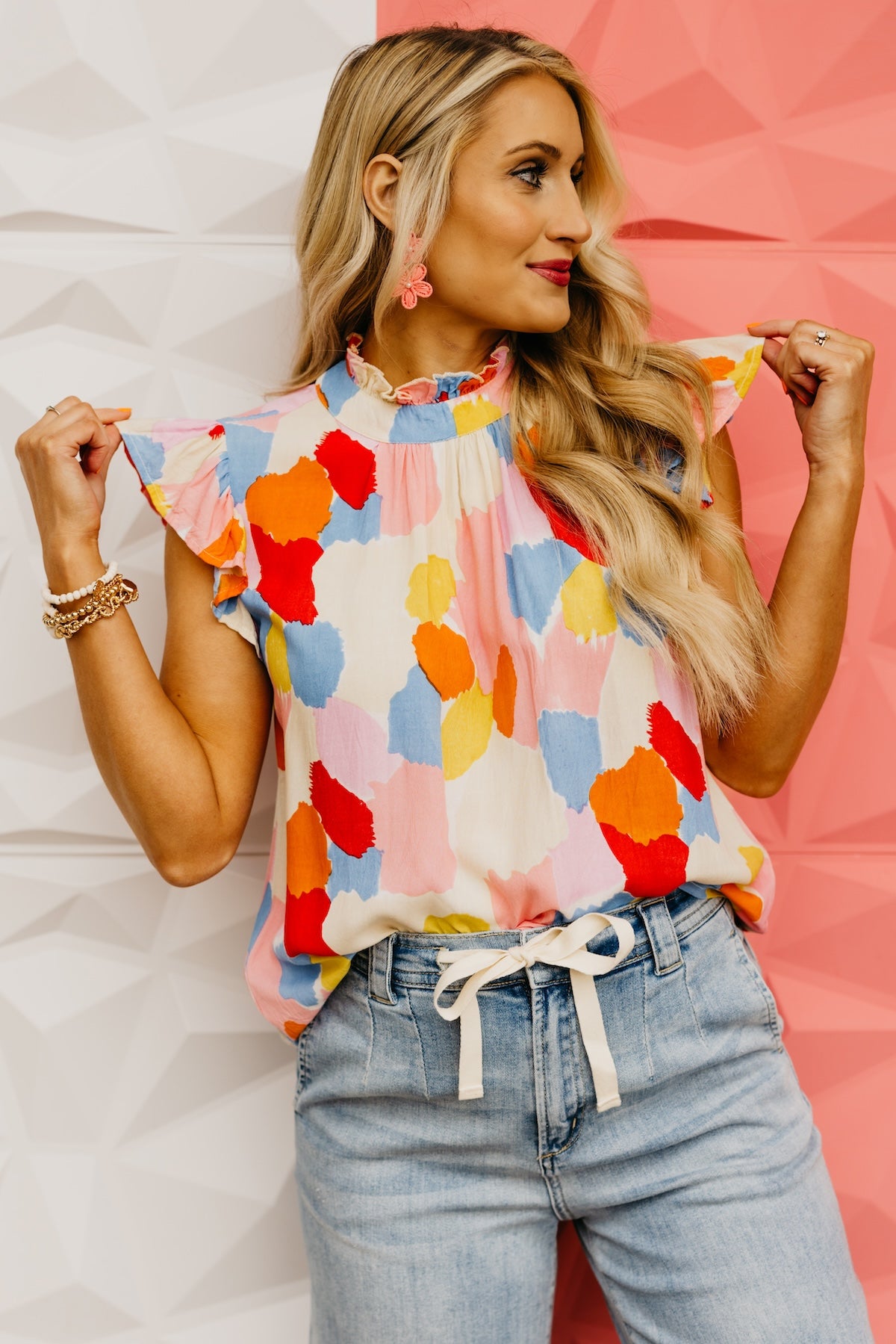 The Lyrica Flutter Sleeve Top