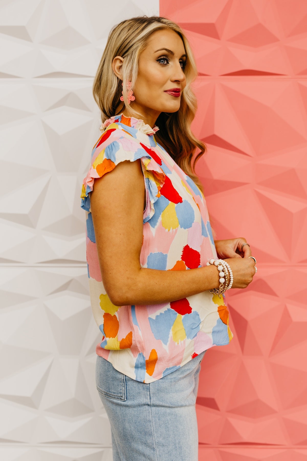 The Lyrica Flutter Sleeve Top