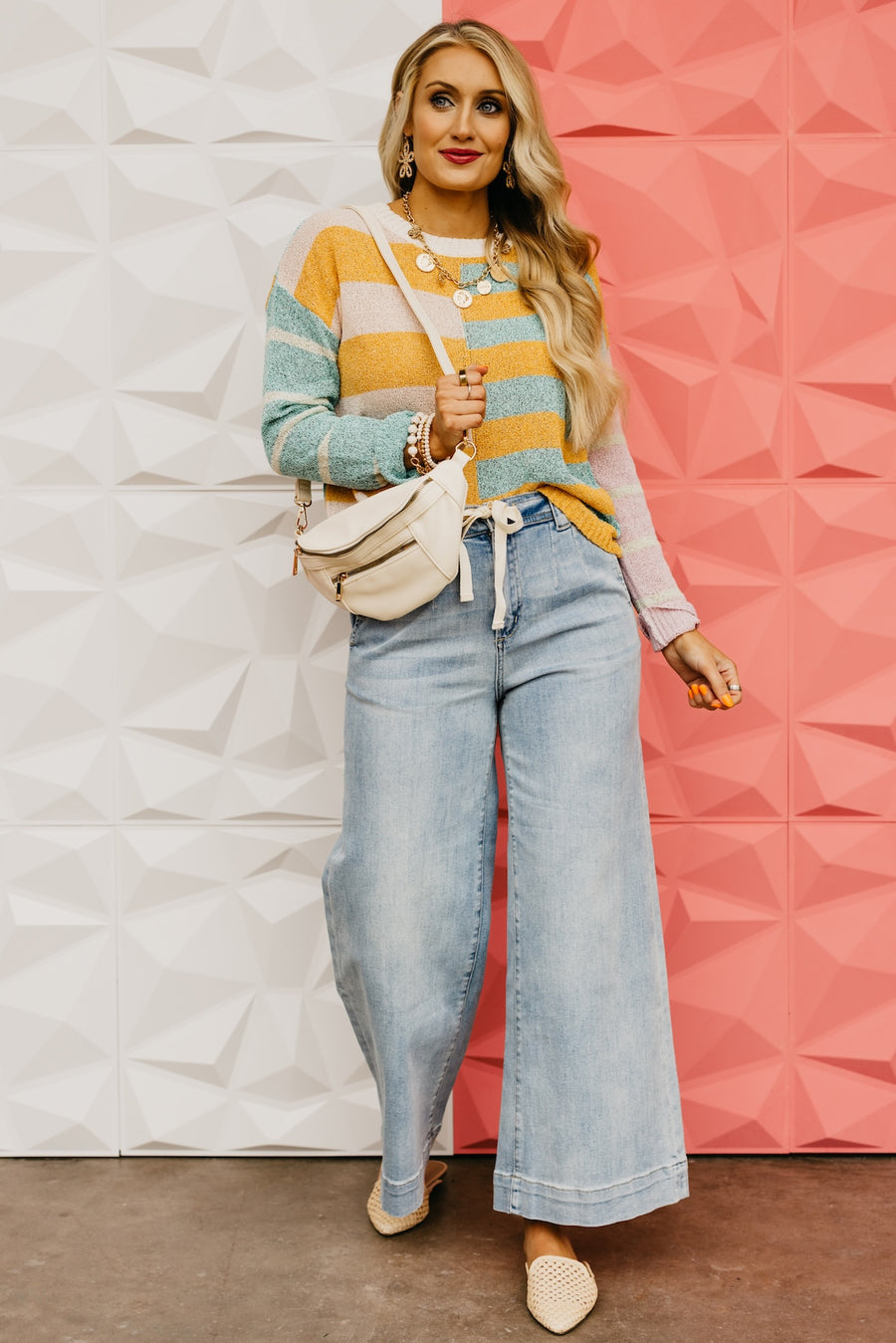 The Mariah Color Block Stripe Sweater
