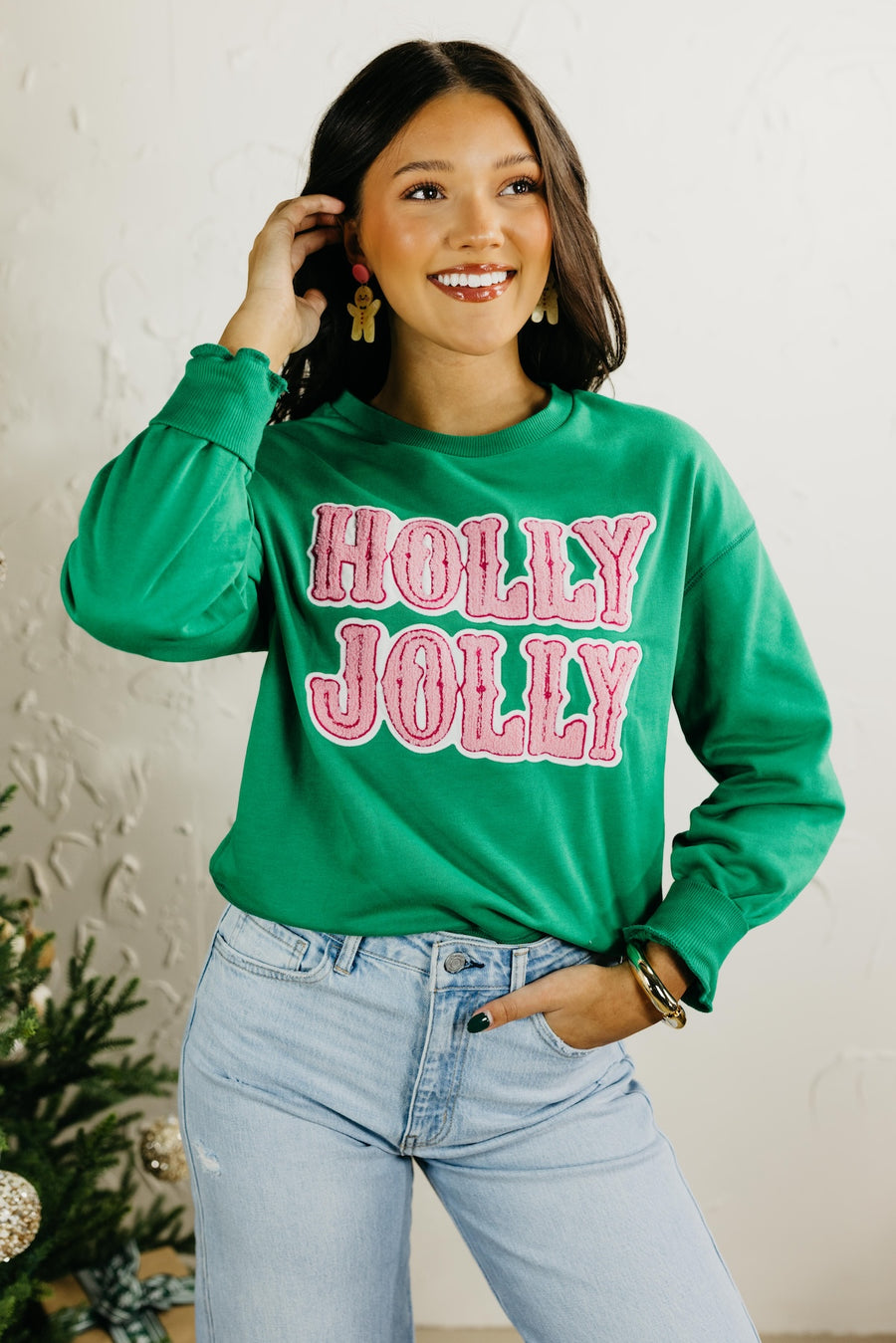 The Holly Jolly Patch Sweatshirt