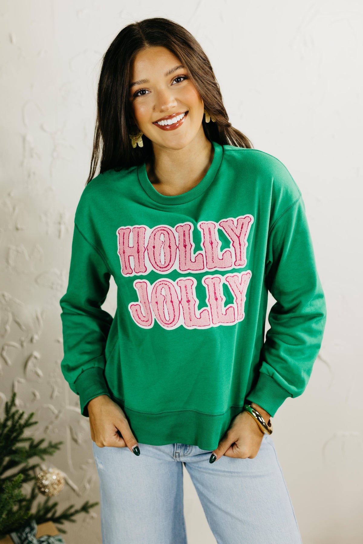 The Holly Jolly Patch Sweatshirt