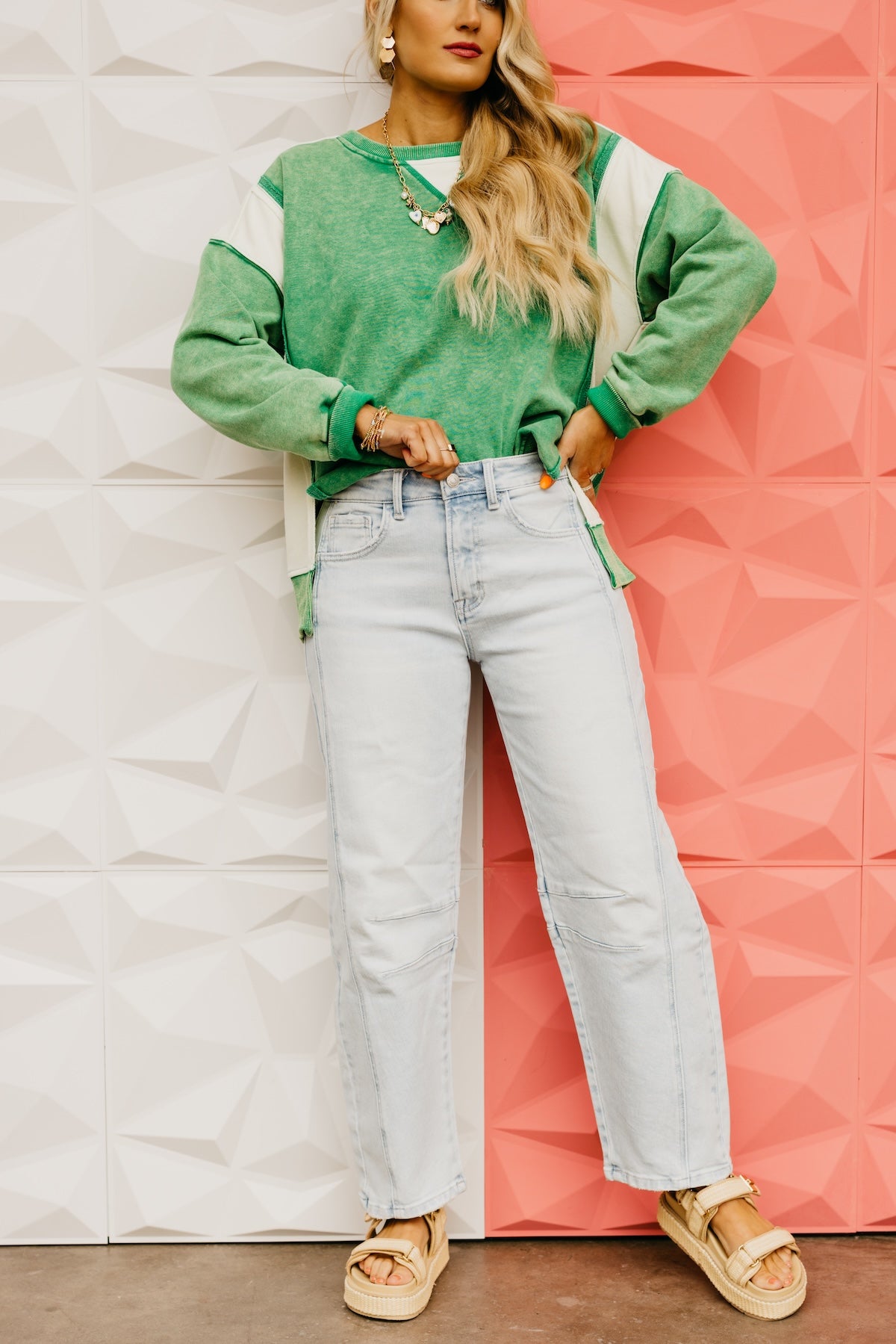 Flying Monkey Denim | The Brea Seamed High Rise Barrel Denim