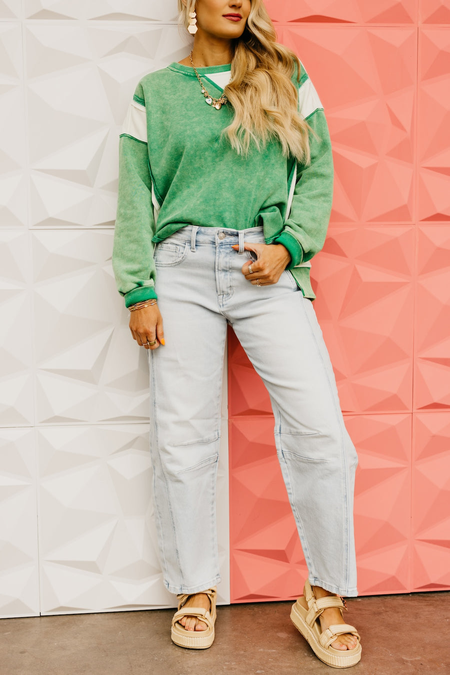 Flying Monkey Denim | The Brea Seamed High Rise Barrel Denim
